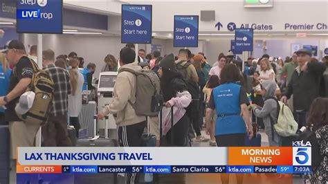 Thousands of travelers descend upon LAX as Thanksgiving travel ramps up 
